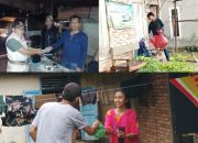 Ketua PAC Partai Gerindra Sayur Matinggi Sukardi Pulungan, menyerahkan bantuan uang tunai ke Posko penampungan korban banjir serta Pengurus DPC menyalurkan makanan siap santao ke masyarakat terdampak musibah bencana alam tersebut