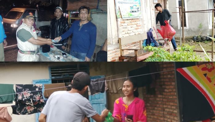 Aksi Kemanusiaan Gerindra Tapsel, Beri Bantuan Uang dan Makanan ke Korban Banjir Sayur Matinggi