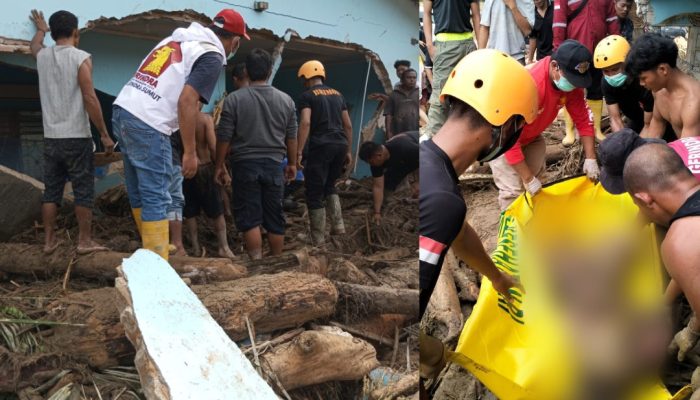 Gercep, Sekretaris DPC Gerindra Tapsel Bantu Evakuasi Korban Meninggal Dunia Akibat Banjir Bandang