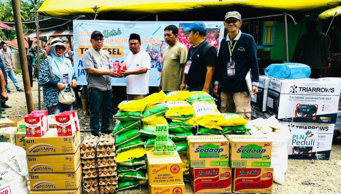 YTI Salurkan Bantuan Kemanusiaan Tahap Pertama ke Korban Bencana di Tapsel