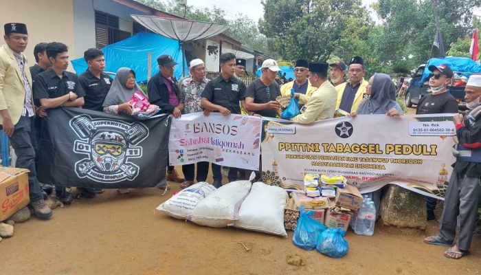 PPITTNI Tabagsel-SUPERMOTOO Bantu Warga Terdampak Banjir