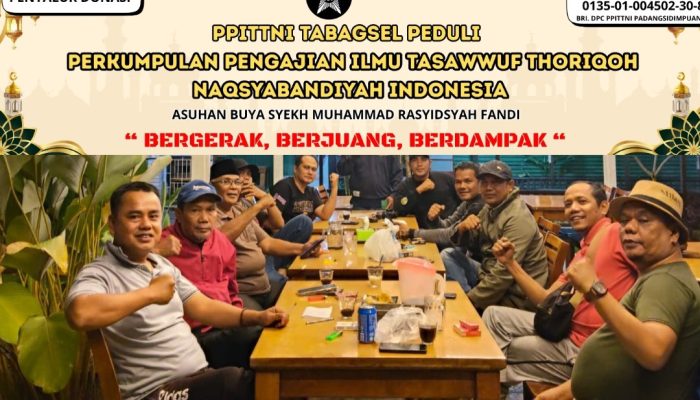 PPITTNI Tabagsel Bergerak Bantu Korban Bencana Alam