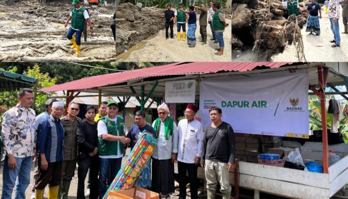 Terus Bergerak, Baznas Tapsel Salurkan Bantuan Kemanusiaan di Desa Tolang Julu Sayur Matinggi