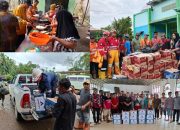 PTAR, pengelola Tambang Emas Martabe mendistribusikan berbagai bantuan mulai dari, makanan siap saji, sembako, air mineral, pakaian layak pakai, selimut, kebutuhan sanitasi, dan lainnya, untuk mendukung kenyamanan para pengungsi yang menjadi korban bencana alam banjir bandang dan longsor di Kecamatan Batang Toru