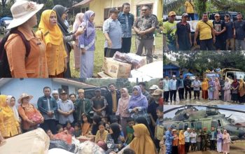 Para Kepala Sekolah, Guru, dan siswa se-Kecamatan Angkola Barat kompak menghimpun donasi dan menyalurkan bantuan kepada korban bencana alam banjir dan longsor di Kabupaten Tapsel