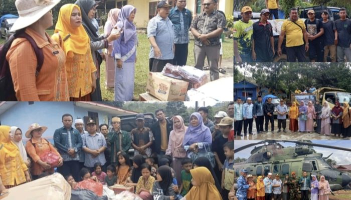 Kepala Sekolah, Guru, dan Siswa, se-Angkola Barat Bergerak Bantu Korban Bencana Alam Tapsel