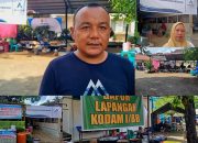 Camat Batang Toru, Mara Tinggi Siregar, dan Ketua PKK Kelurahan Aek Pining sekaligus Penanggung Jawab Dapur Umum setempat, Ny Puji Hendra Sakti, saat menjelaskan situasi terkini pasca-bencana serta penanganan ke masyarakat terdampak banjir dan longsor